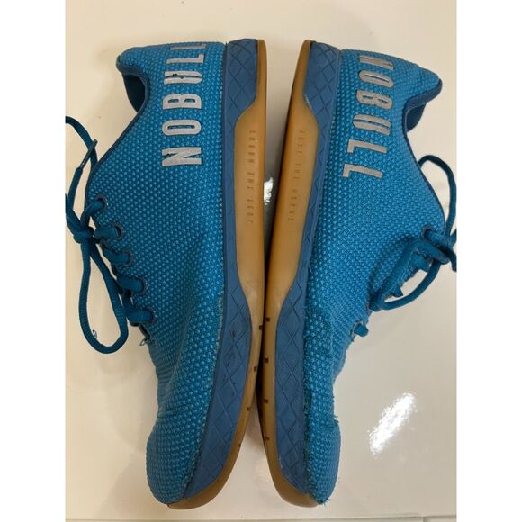Nobull superfabric trainers in bright blue. Size 7.5(M)/9(W). - Picture 5 of 9